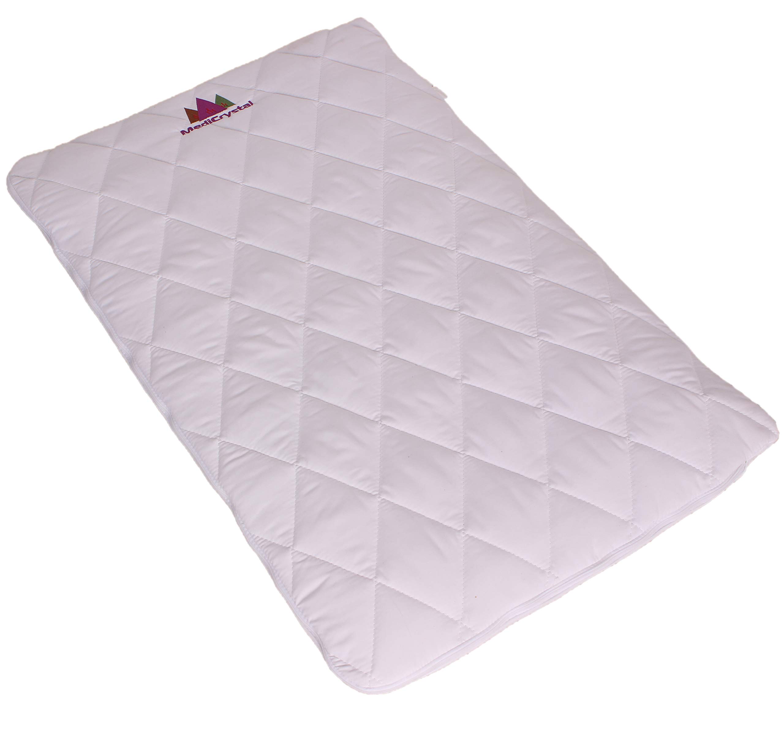 MediCrystal Infrarrojo lejano amatista Mat 50x100 cm - Hot Pad Piedra para Presidente - machacados 100% de cristales naturales estera de la silla 50x100 cm