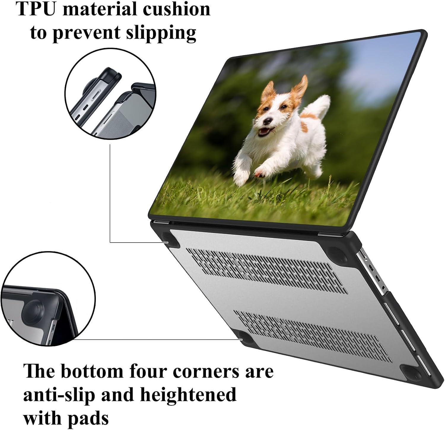 Custom Photo Case for MacBook Air 13 inch M1/A2337/A2179/A1932 (2020 2019 2018 Release) Personalized Picture Text Name Logo Cover Customized Laptop Plastic Hard Shell Cover for Apple Mac Air 13 Clear