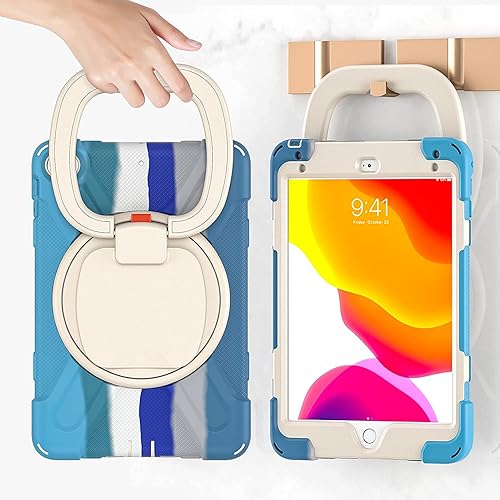 Vista 31 de Funda para iPad (A16) de 11 pulgadas 2025, Aslo para iPad 10 de 10.9 pulgadas 2022, funda resistente a prueba de golpes, soporte giratorio, soporte