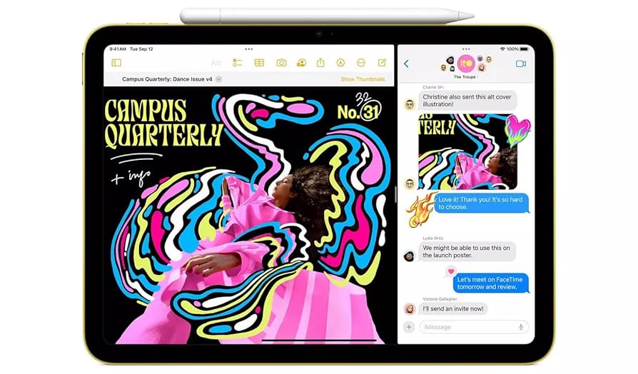 Amazon.com : Apple 2022 iPad 10.9-inch, Wi-Fi, 256GB - Blue