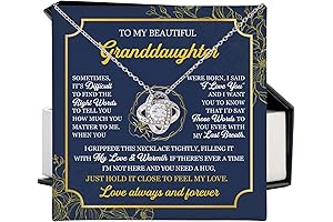 Grandma To Granddaughter Necklace,Knot Love Necklace For Granddaughter