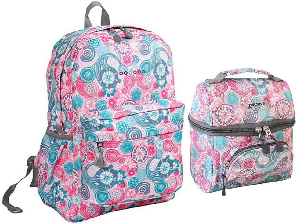 J World Cade Kids Lunch Bag. Cute Insulated Lunch-Box, Black
