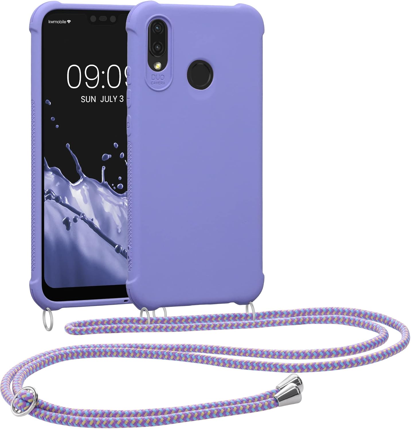 ZhuoFan 3 Pezzi Cover Per Huawei P20 Lite 5,84", Trasparente