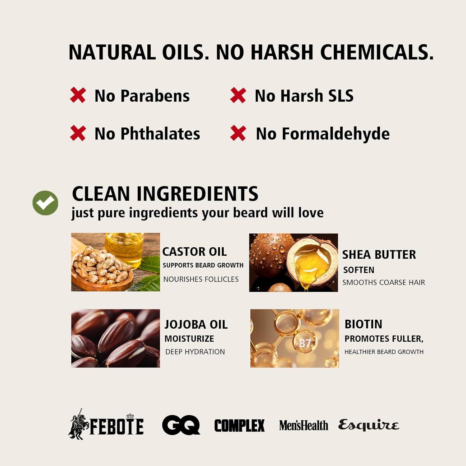 Biotin Beard Oil for Men Set – 2 Pack Unscented & Sandalwood Beard Oil Blended with Castor & Grape Seed Oil for Thicker, Softer, Moisturizing Beard – Gift for Father, Husband, Boyfriend – 4 oz - Image 3