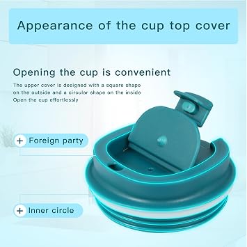 Travel Mug, Insulated Coffee Cup with Leakproof Lid(Blue/510ml)