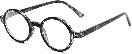 Readers.com Gafas de lectura The Bookworm, Plastic Round Style para hombres y mujeres