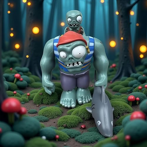 Vista 7 de JHESAO Plants and Zombies Toys Action Figures Zombies PVZ Toys Set 1 2 Series Great Gifts for Kids and Fans,Birthday and Christmas Party Pirate