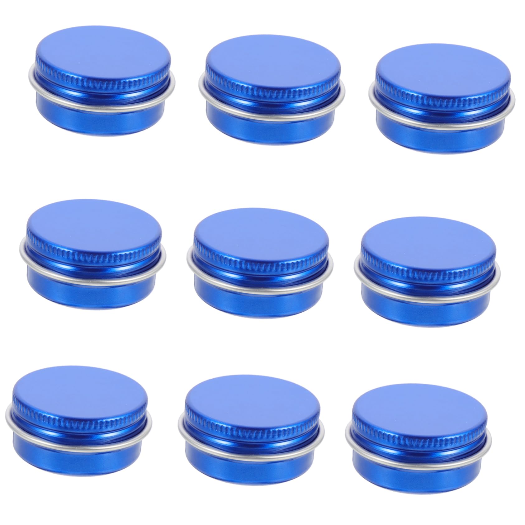 VICASKY 30pcs Small Metal Tins Screw Tops Multi-function Containers for Lip Balm Candle Making and Cosmetics Storage and Chic Design for Various Uses