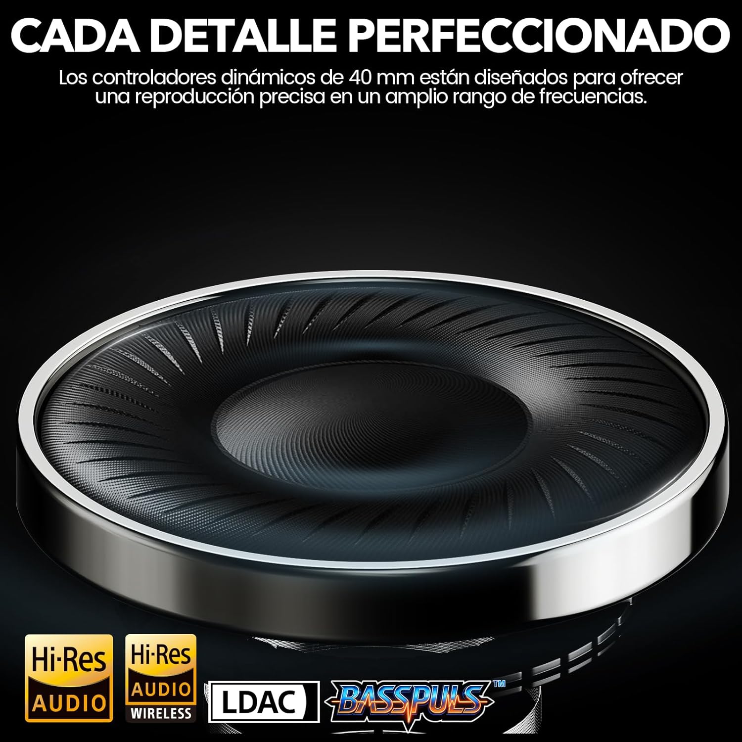 1Mii Y8+ Hybrid Active Noise Cancelling Headphones, 100H Ultra Playtime, Bluetooth 6.0 Over Ear, Wireless Hi-Res Audio & Deep Bass, Comfort for Travel & Home Office, AI Chat & Custom EQ via APP, Black