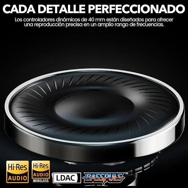 1Mii Y8+ Hybrid Active Noise Cancelling Headphones, 100H Ultra Playtime, Bluetooth 6.0 Over Ear, Wireless Hi-Res Audio & Deep Bass, Comfort for Travel & Home Office, AI Chat & Custom EQ via APP, Black