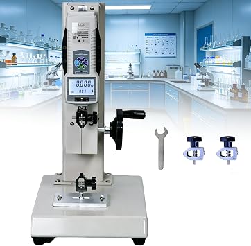 Digital Force Gauge Push Pull Gauge with Force Gauge Stand Wheel-Operated Manual Push Pull Test Stand Stroke 300Mm with Digital Scale Dataversion-1000N