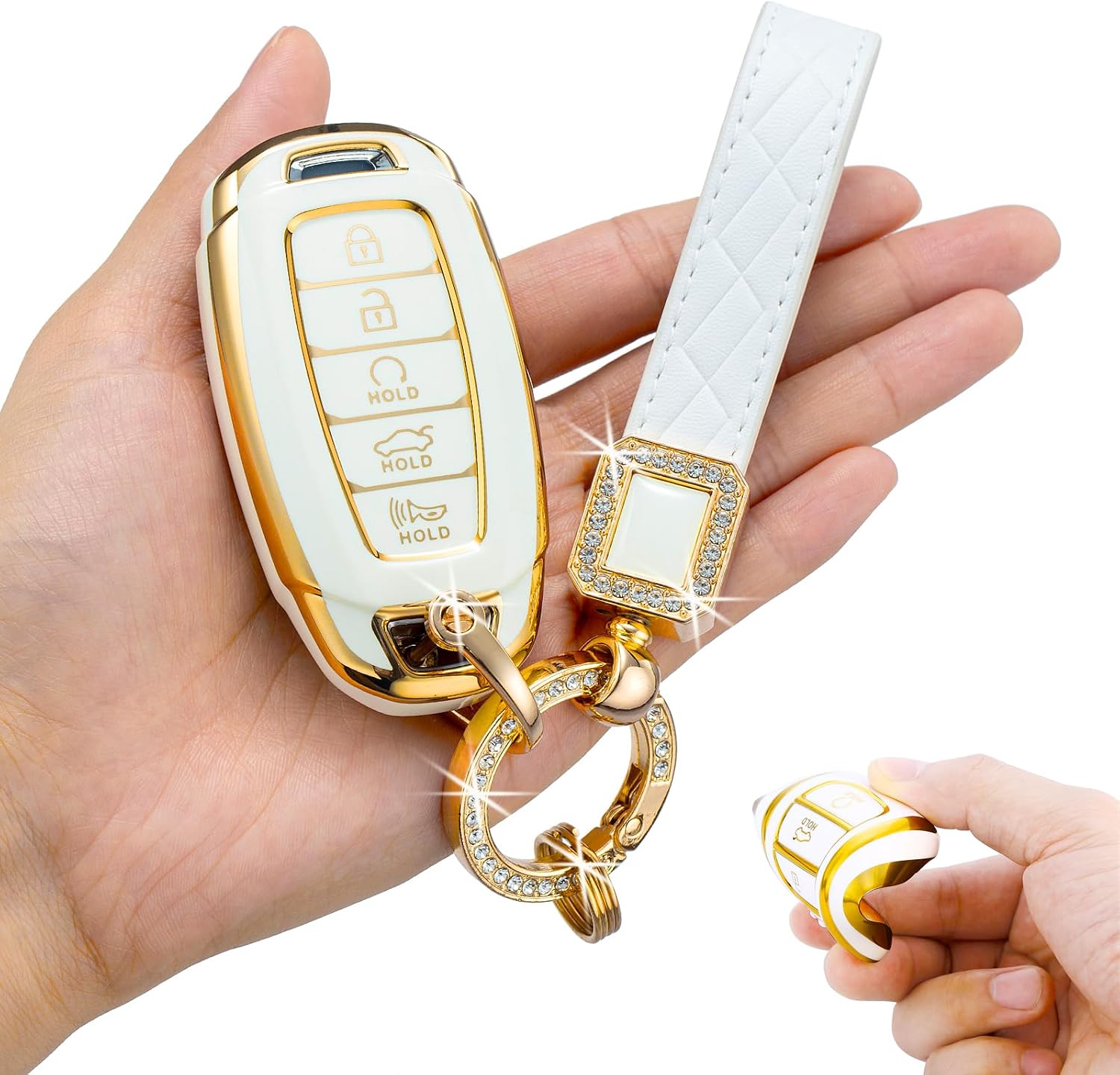 for Hyundai Key Fob Cover,Soft TPU 360 Degree Protection for 2019 2020 2021 2022 Hyundai
