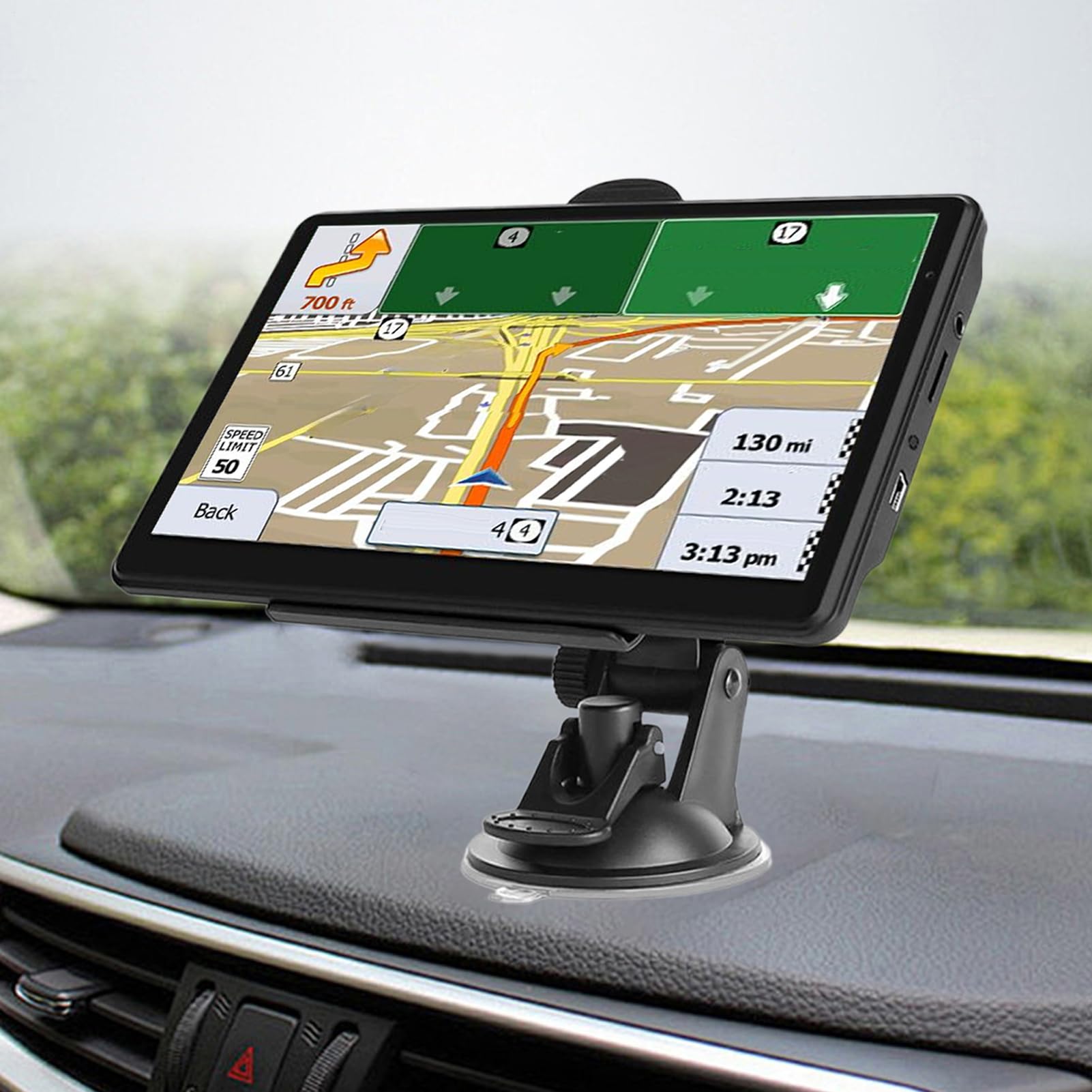 Système de Navigation GPS pour Automobiles | Navigation pour Voiture 17 | 8 cm - Affichage De Cartes Sur Écran Tactile D'appareil Intelligent Pour Véhicule Lors De Longs Voyages En Camping-car Pour H
