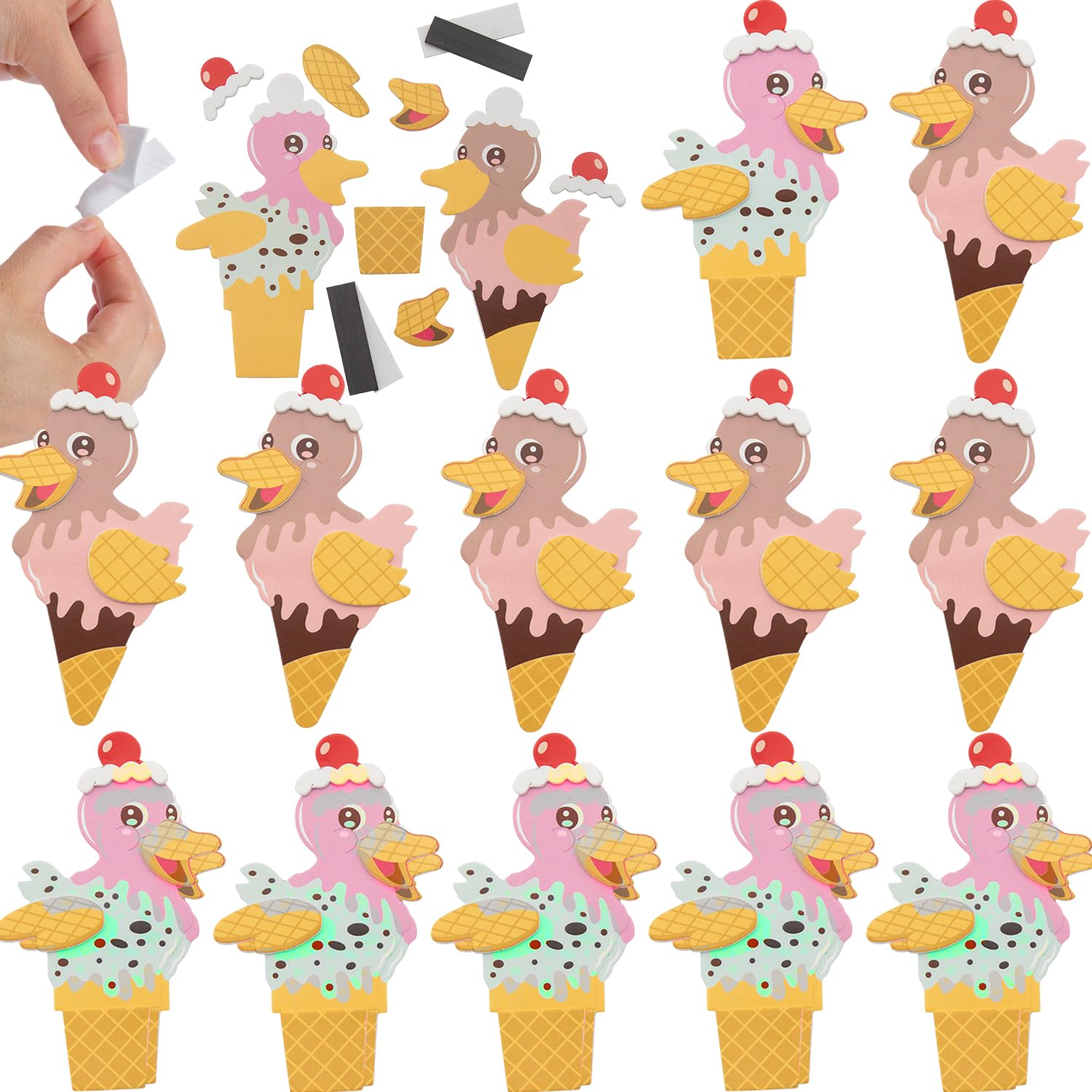Imán de pato infantil Fun Express kit de manualidades para animar cumpleaños y tardes lluviosas