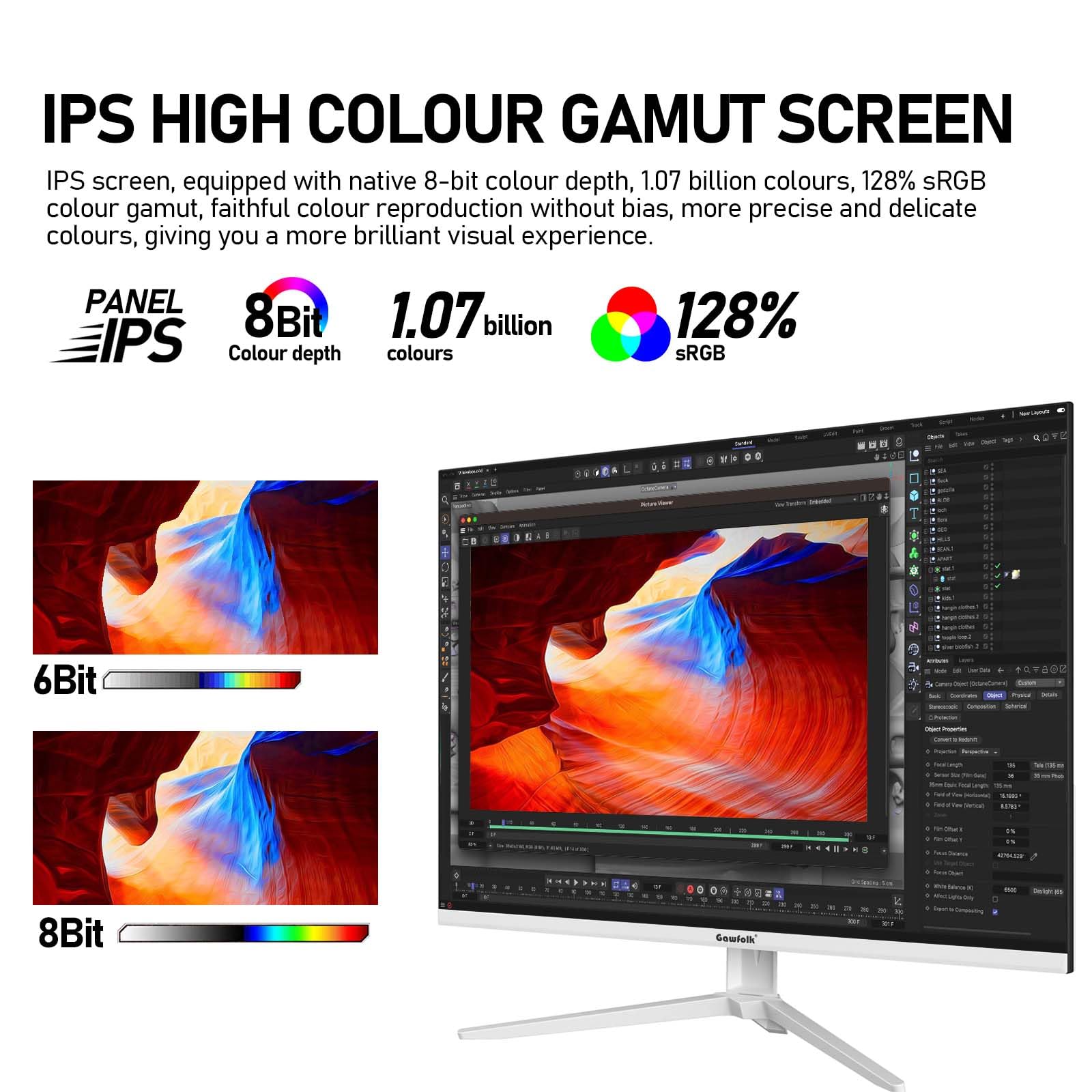 Amazon.co.jp: Gawfolk 28インチ UHD 4K モニター IPS Ultra HD (3840