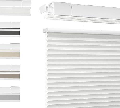 Miniatura 1 de BERISSA Persianas celulares sin cordones, sin herramientas, sin taladro, para ventanas de interior, fáciles de instalar, tamaño personalizado,