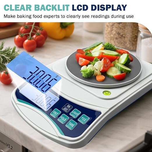Balanza Digital SASVY 1000g x 0.01g Precisión Científica Laboratorio miniatura 4