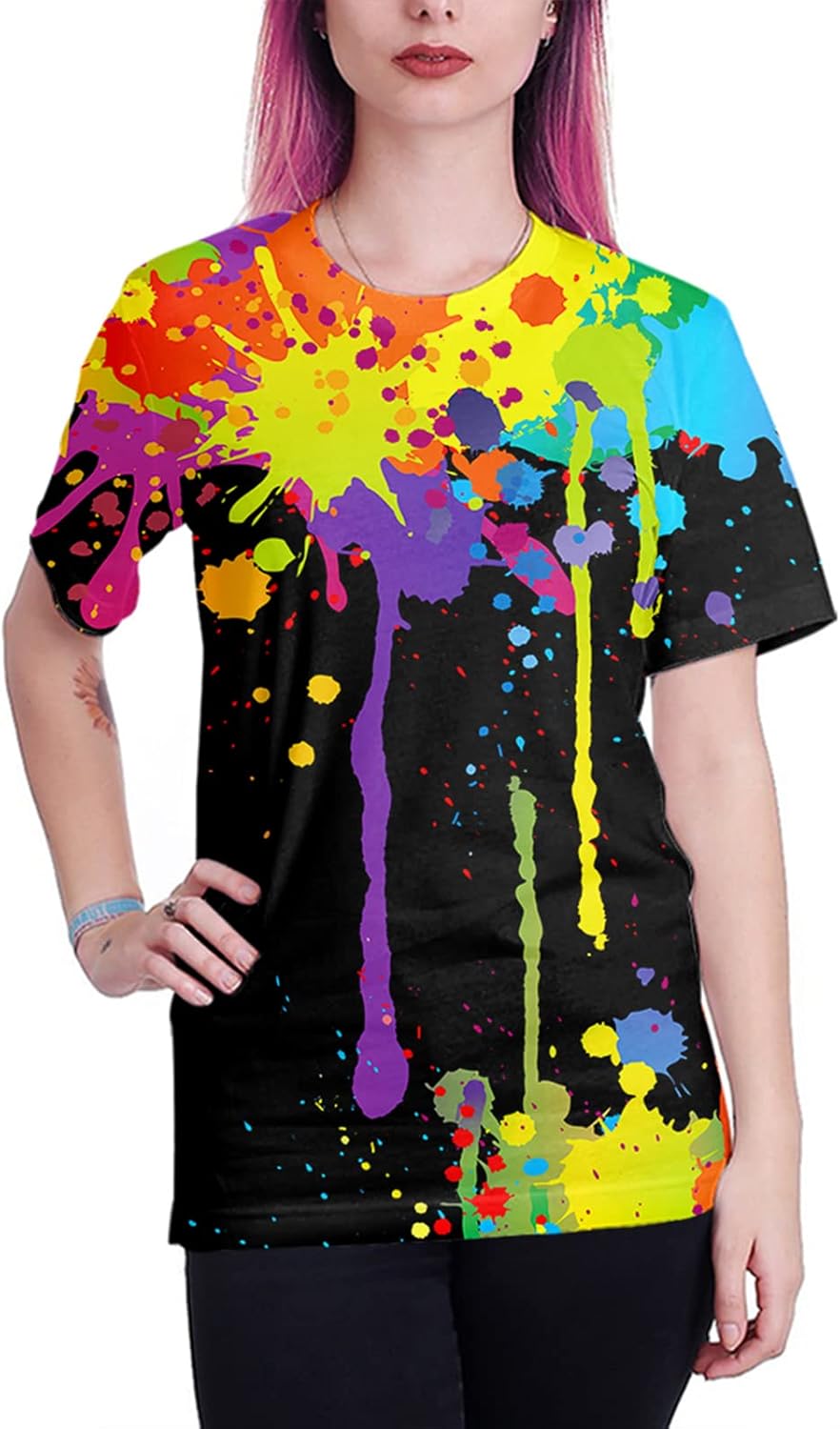 Linnhoy Unisex Men's and Women's Shirts Unisex Fashion Casual Novelty Tees 3D Graphic Adults T-Shirts Teens Tops Size S-XXL - Image 5