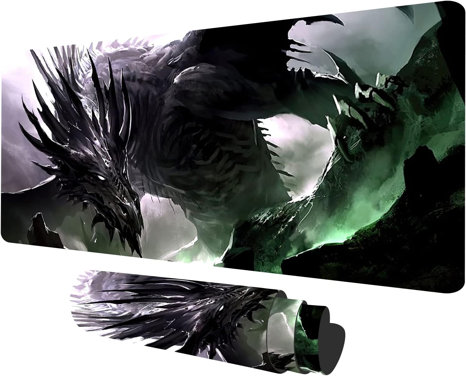 MTG Playmat 23.6x13.7 inches Ultra Pro Dragon Playmat Board Game Play Mat for TCG CCG Card Game Mats Mousepad Deck Playmat Computer Desk Mat