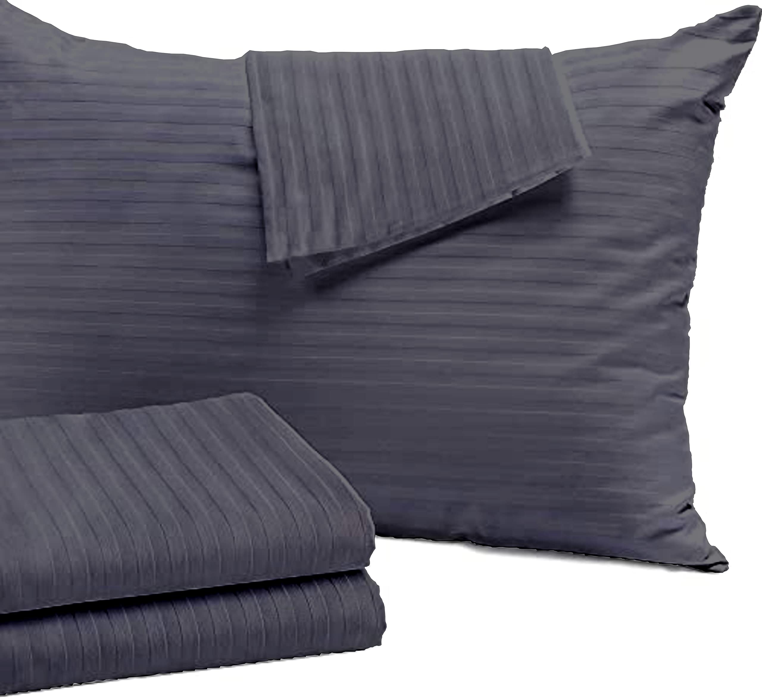 COMFORT LIFE 210TC 100% Cotton Pillow Covers Set of 2, King Size-20 inch x36 inch Grey Color, Pillow Cases |Ultra Soft Satin Striped Pillow Cover. (B09TFWQYZY) Amazon Price History, Amazon Price Tracker