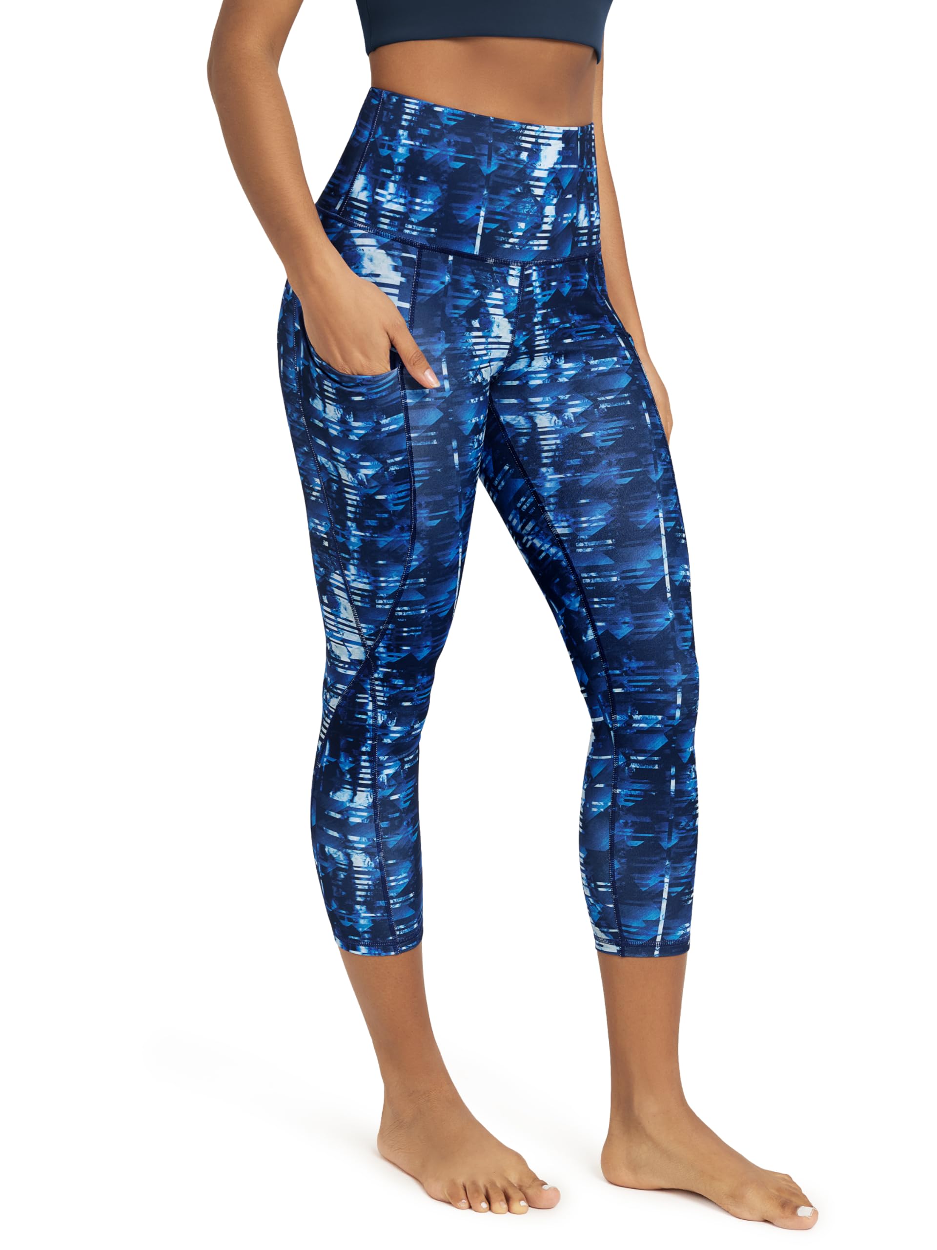 ODODOS Women's High Waisted Yoga Leggings with Pockets, Tummy Control Non See Through Workout Athletic Running Yoga Pants