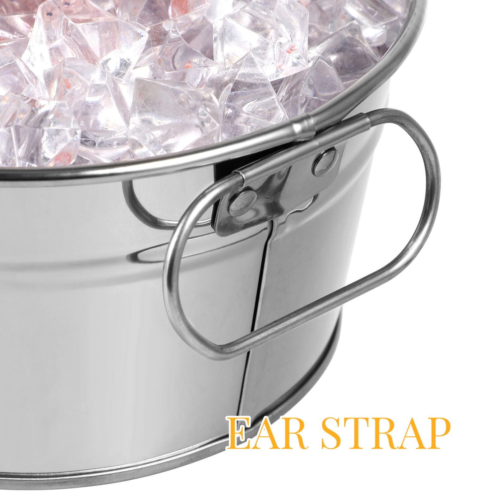 Amazon｜HOLIDYOYO ブリキ バケツ 小さな 亜鉛メッキ 浴槽 楕円形