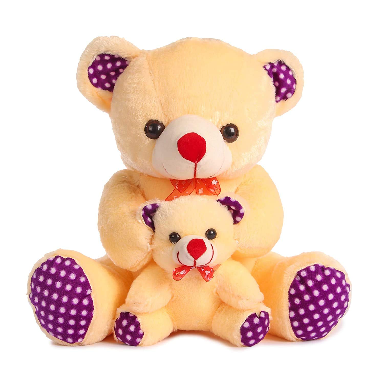 WRODSS India Mother and Baby Teddy Bear Cream