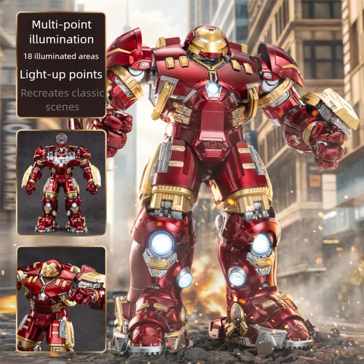 ZD Toys 1/10 Scale Iron Man MK44 Hulkbuster Collectors Action Figure