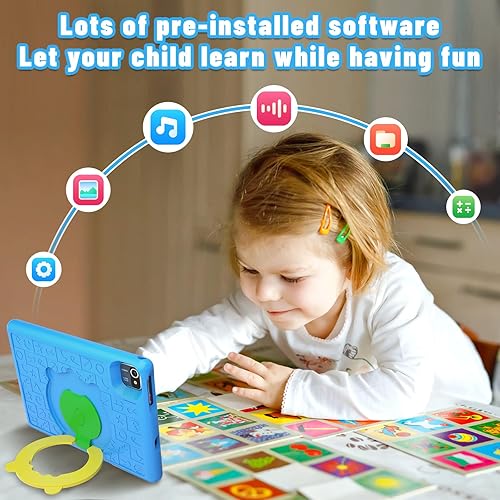Miniatura 3 de Tablet Android 12 de 10 pulgadas para niños Kidoz preinstalada, HD 1280 * 800 IPS pantalla 2GB+32G+128GB expansión Quad Core Kids Tablets con doble