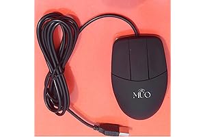 Light Tone Wired Office Mouse for Enhanced Productivity