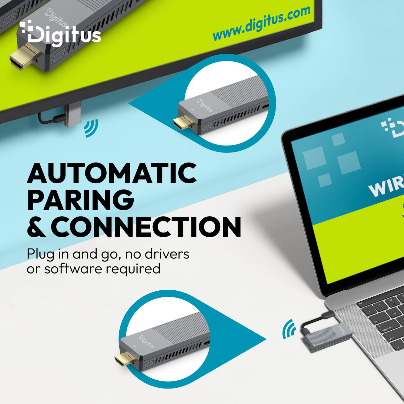 Digitus Wireless Hdmi Extender Set Bis 150m 4k/60hz (dS-55359)