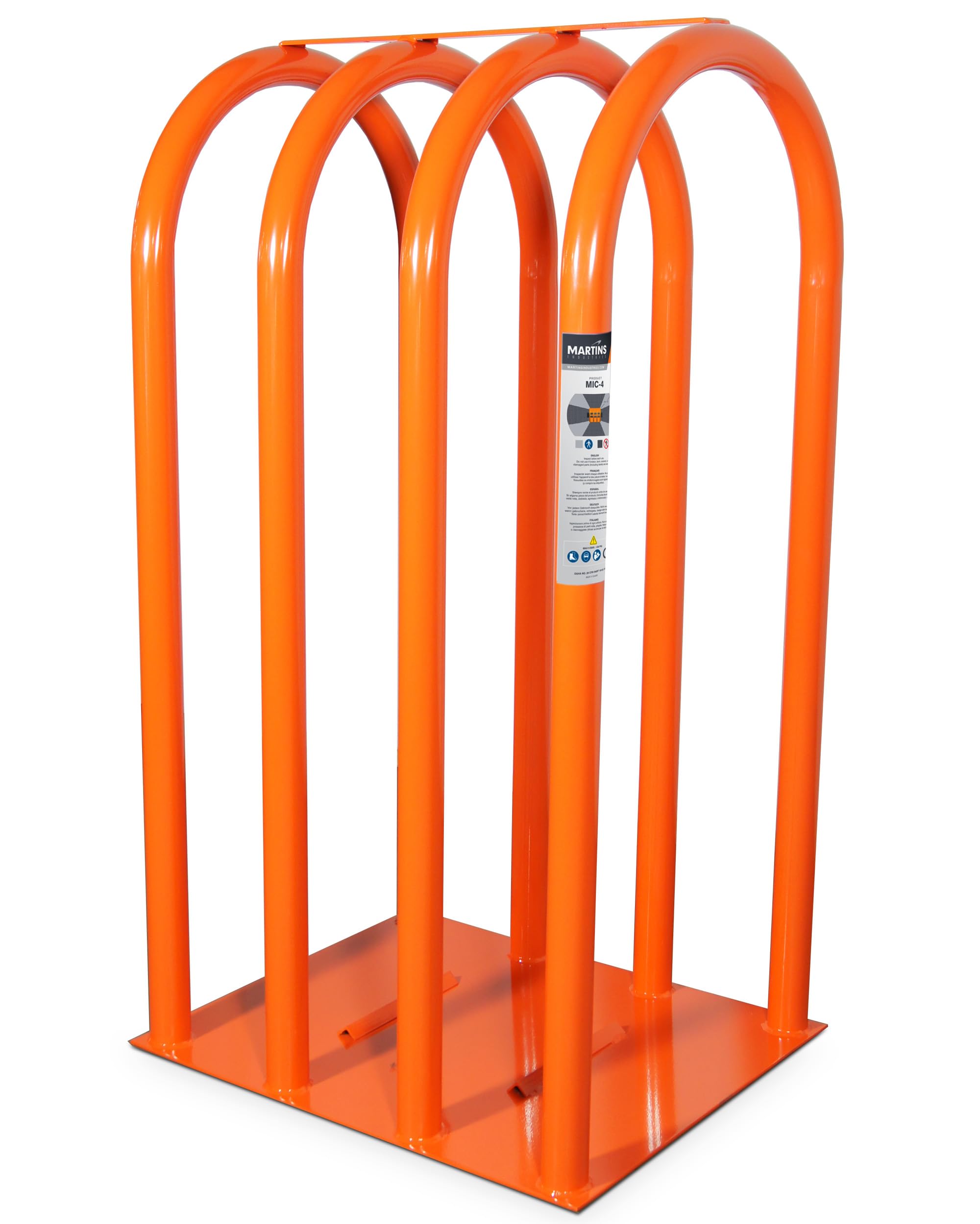 4-Bar Tire Inflation Cage – Tire Inflation Safety Cages, Heavy Duty, Robotically Welded, Powder Coated UV Paint, Tire Cages for Inflating Truck and Bus Tires to 47