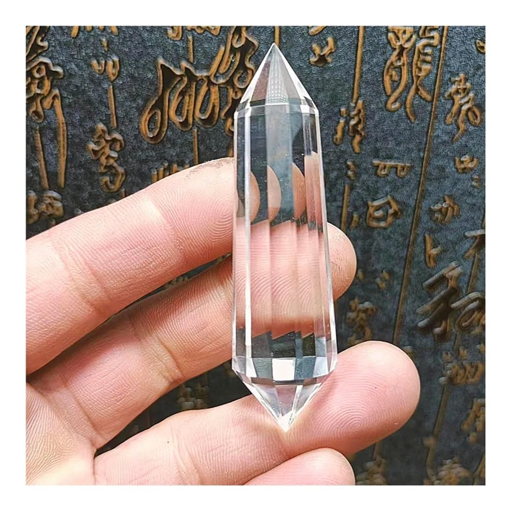 1pcs 70-75mm Clear Quartz Crystal 12 face stick Point decoration Fashion gift 70mm