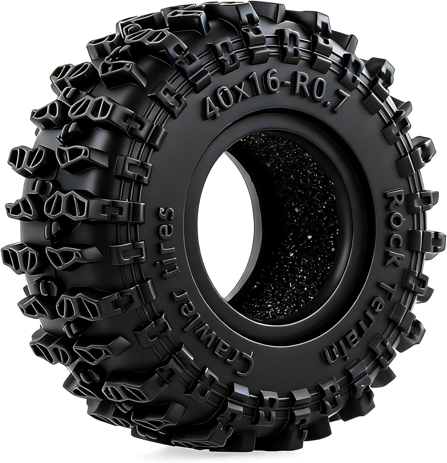 REDSPIDER 0.7" Cling On Crawler Tires OD 40 * 16mm For RC Axial SCX30 Redcat Ascent-32 1/30 1/32 RC Crawler 0.7 Beadlock Wheels (Tires)