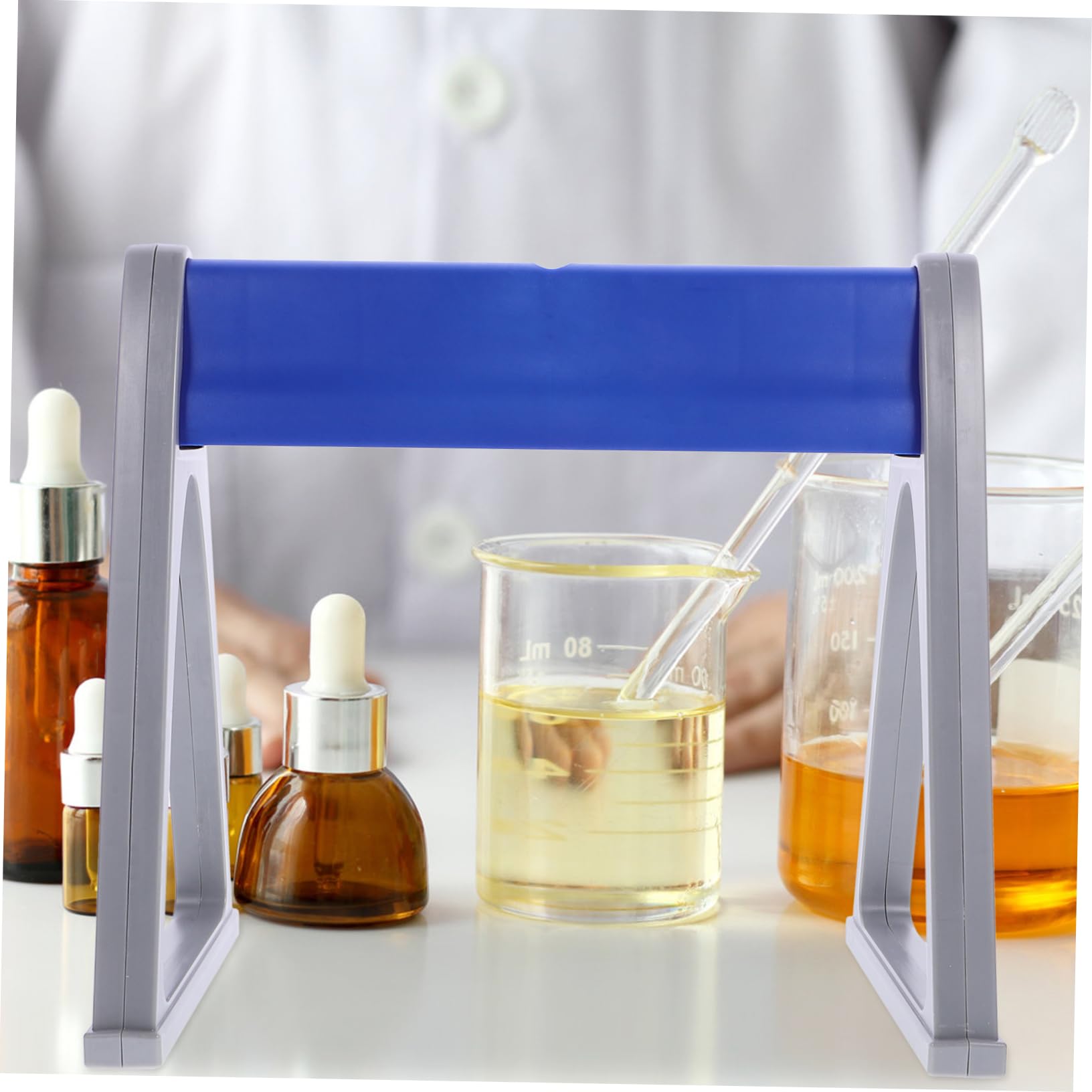 FUNOMOCYA Pipette Rack Sampling Pipette Storage Rack Micropipette Pipette Display Rack Dropper Post Dropper Pipettes Laboratory Pipette Holder Pipettor Stand Rack Beakers Erlenmeyer Plastic