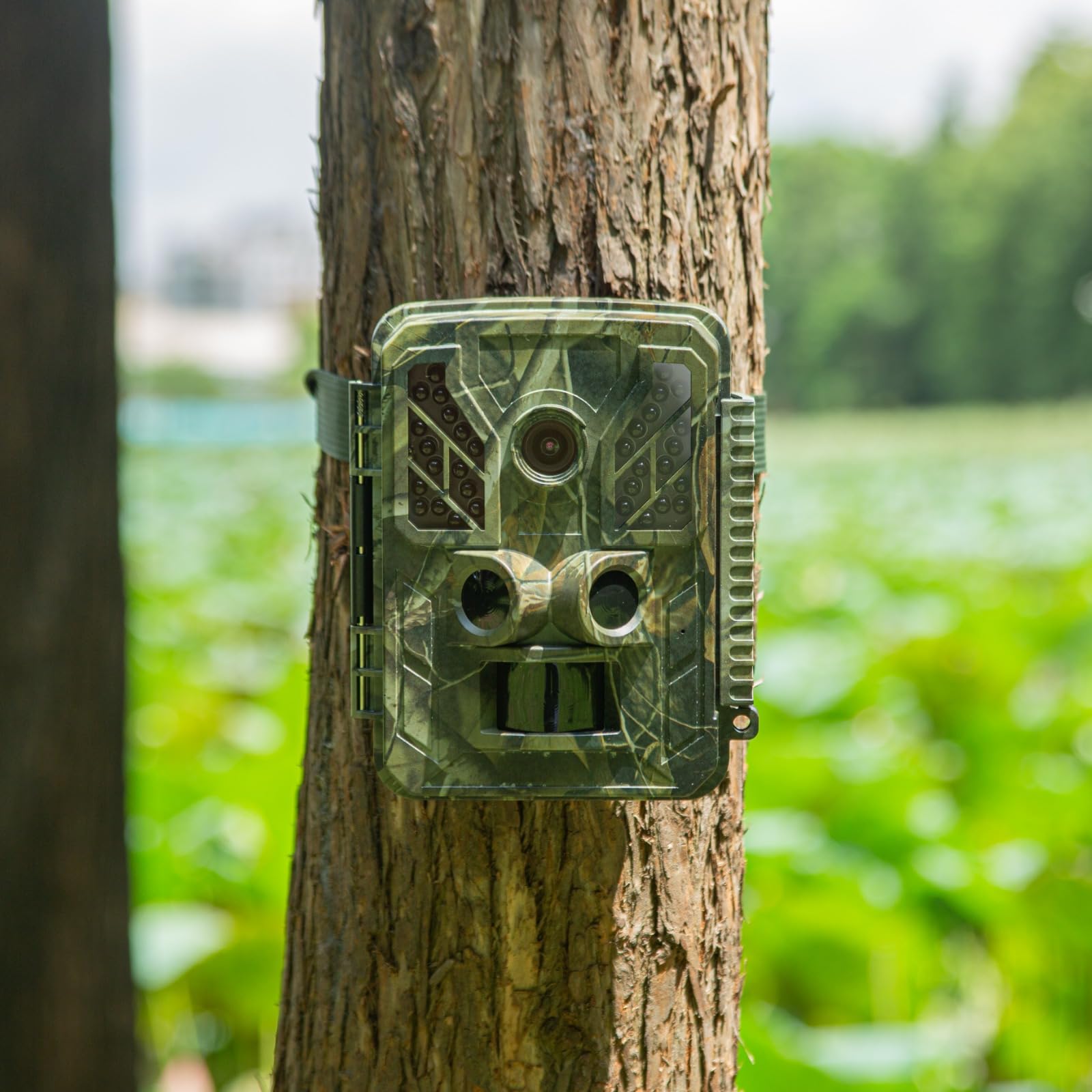 FNX Trail Camera - 4K Video, 32 MP Photo, Night Vision, Motion Detection, 2.4inch LCD, 0.2s Trigger Time, Waterproof for Wildlife Monitoring, Home Security, and Outdoor CCTV Trap Camera