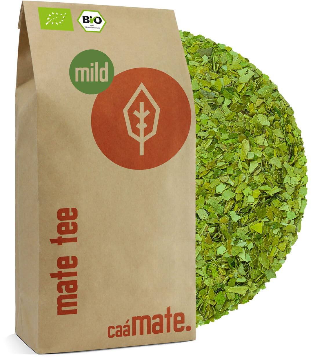 Bio Mate Tee mild 1 Kg - pur, frisch & grün - luftgetrocknet - organic Yerba Mate - kontrolliert, zertifiziert & abgefüllt in Deutschland (1000g)