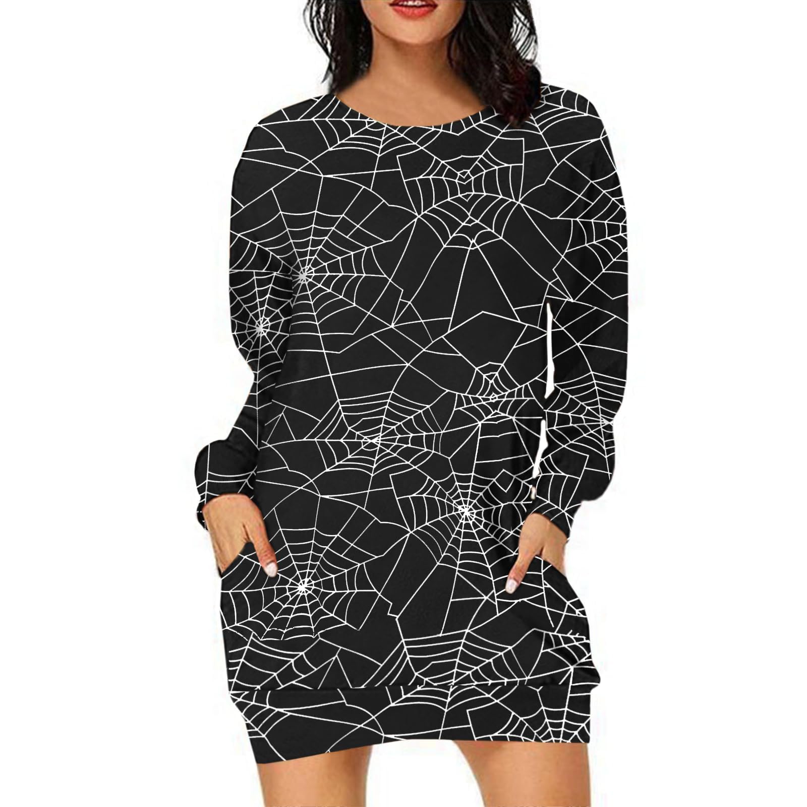 GLIGLITTR Womens Halloween Crewneck Sweatshirts Pumpkin Long Sleeve Pullover Tops Vintage Oversized Shirt Blouse Clothes