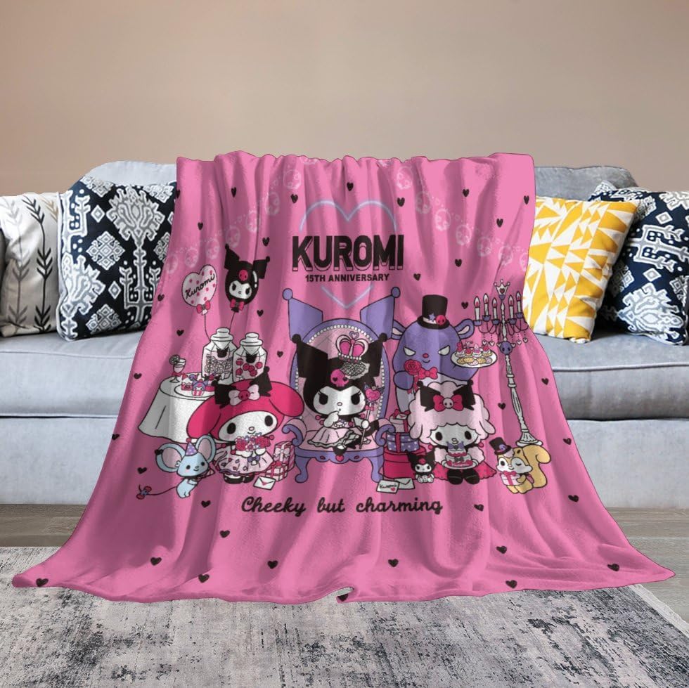 Manta de franela, suave, acogedora y ligera, bonita manta de punto de amor negro, regalo para sofá, cama, oficina, viajes durante todas las