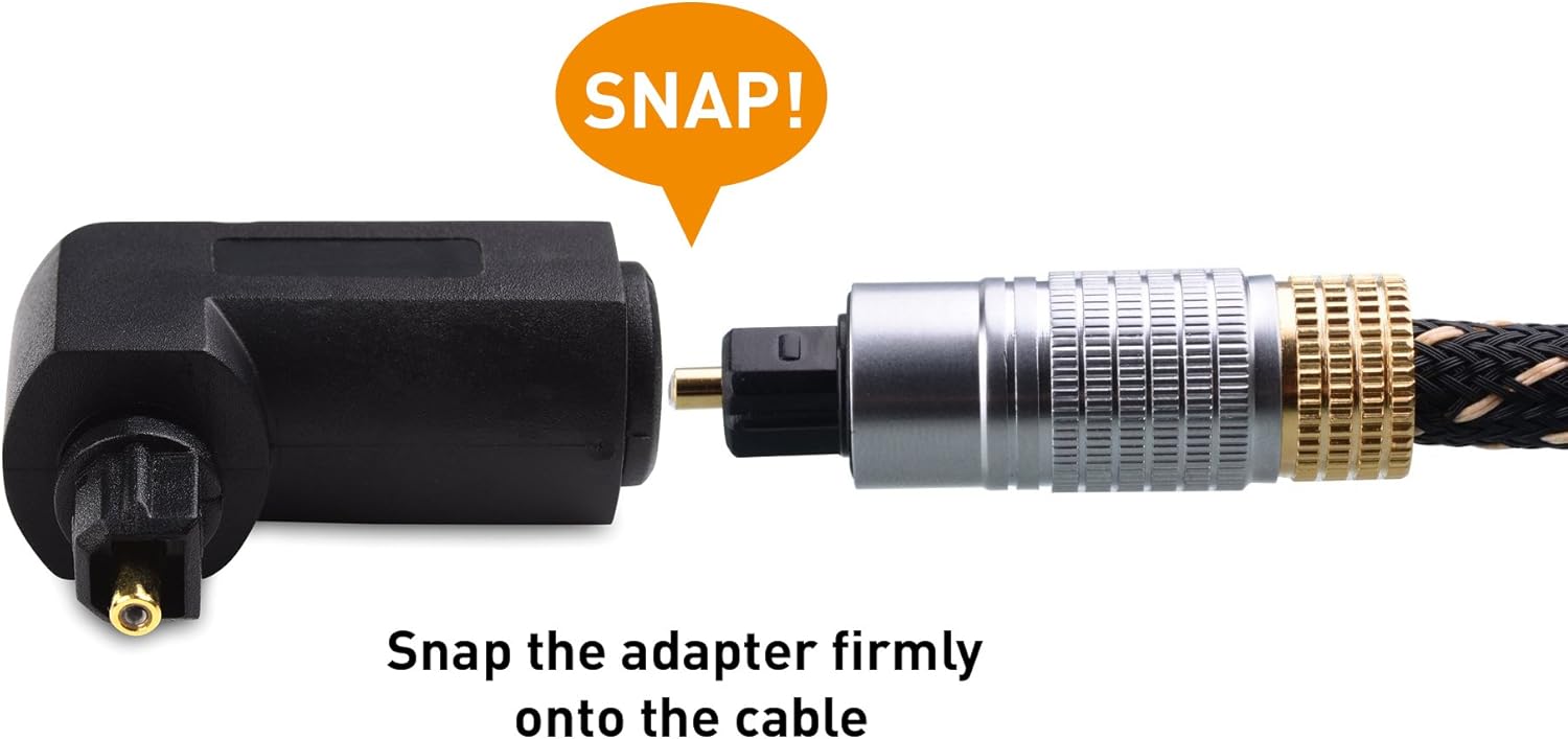 Up To 40% OFF Cable Matters 2-Pack Right Angle Toslink Adapter (Toslink Extension) Male to Female 60% Off Discount Cable Matters 2-Pack Right Angle Toslink Adapter (Toslink Extension) Male to Female
