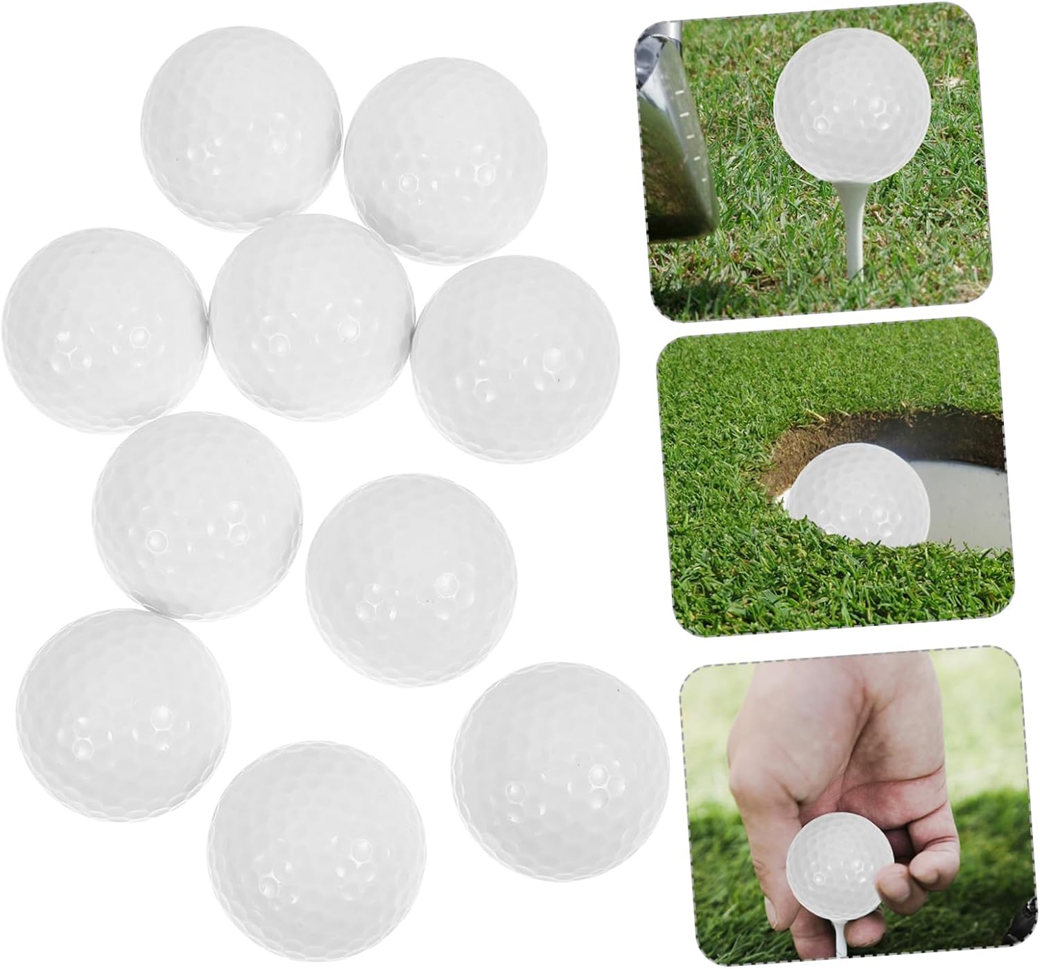 10pcs Indoor Golf Practice for Enhanced Swing Training Golfing Accessories for Beginners Lightweight for Indoor Golfing Sessions