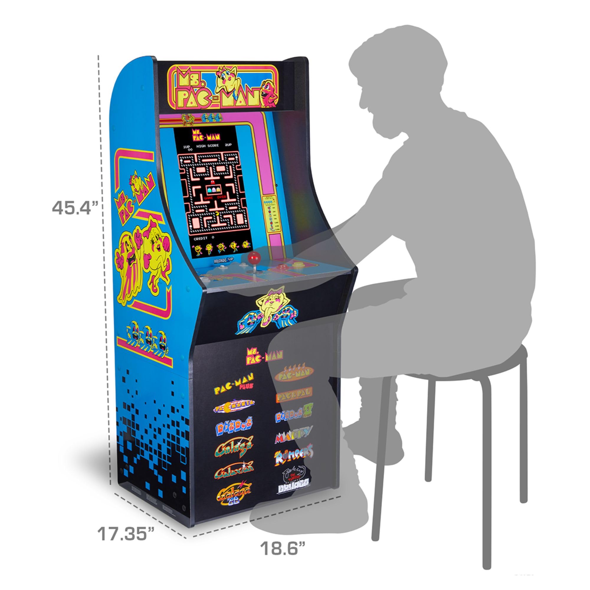 PAC-MAN アーケード1UP ゲーム機 Amazon | Arcade1Up Ms. Pac-Man クラシックSEアーケードマシン。 | 高