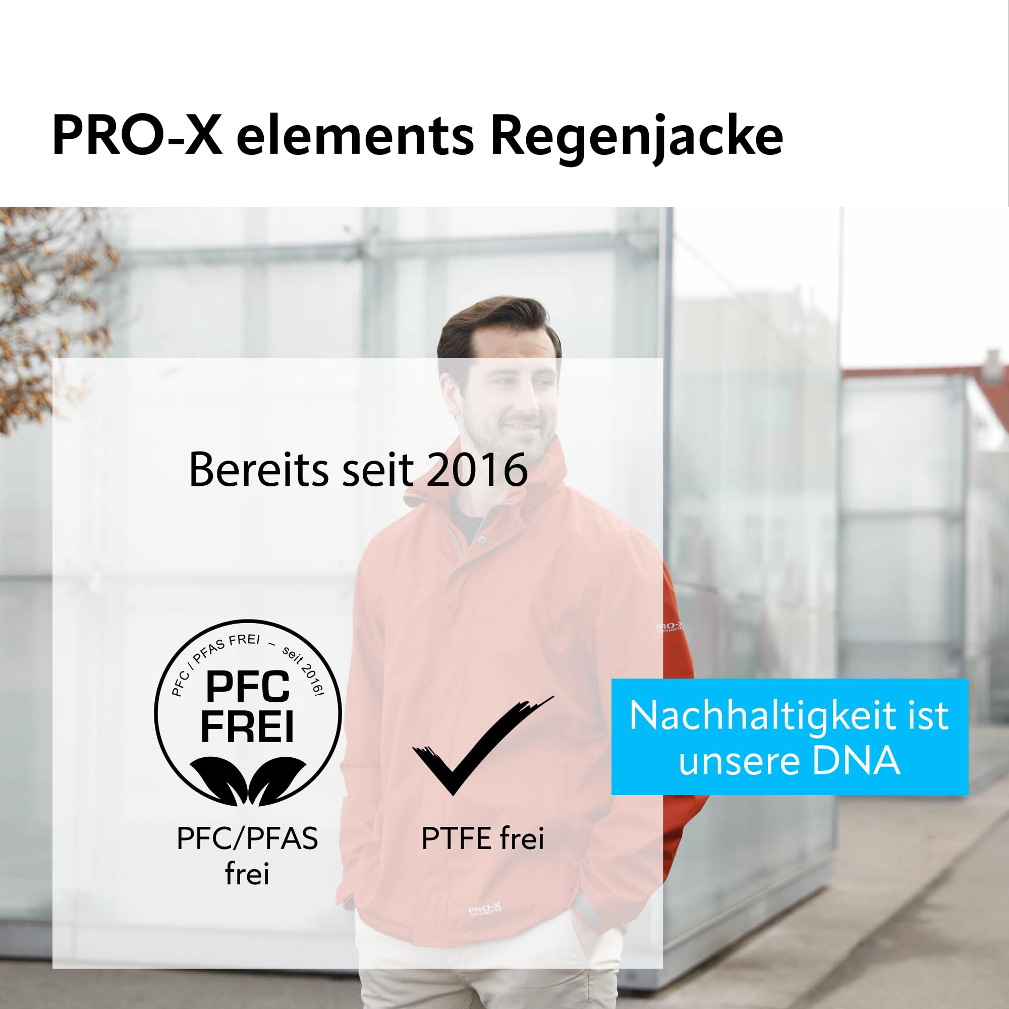 PRO-X elements Funktionsjacke Herren MERAN I Regenjacke mit verschweißten Nähten, Unterarmbelüftung inkl. Packsack I Atmungsaktiv, wasser- & windfest