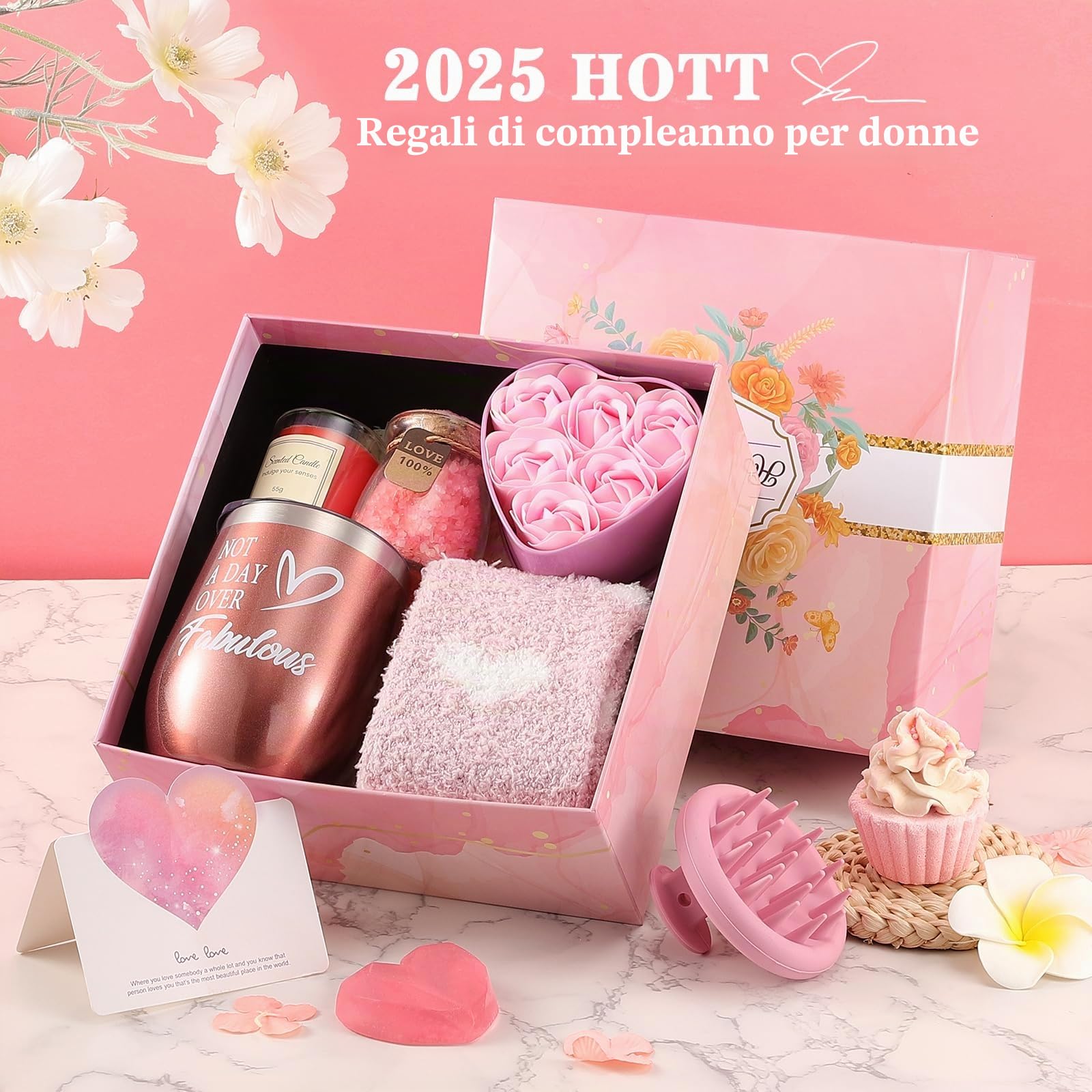 Regalo Donna Compleanno, Set Cofanetto Regalo Donna, Idee Regali Donn per Lei per Moglie, Sorella,Amica, Colleghi
