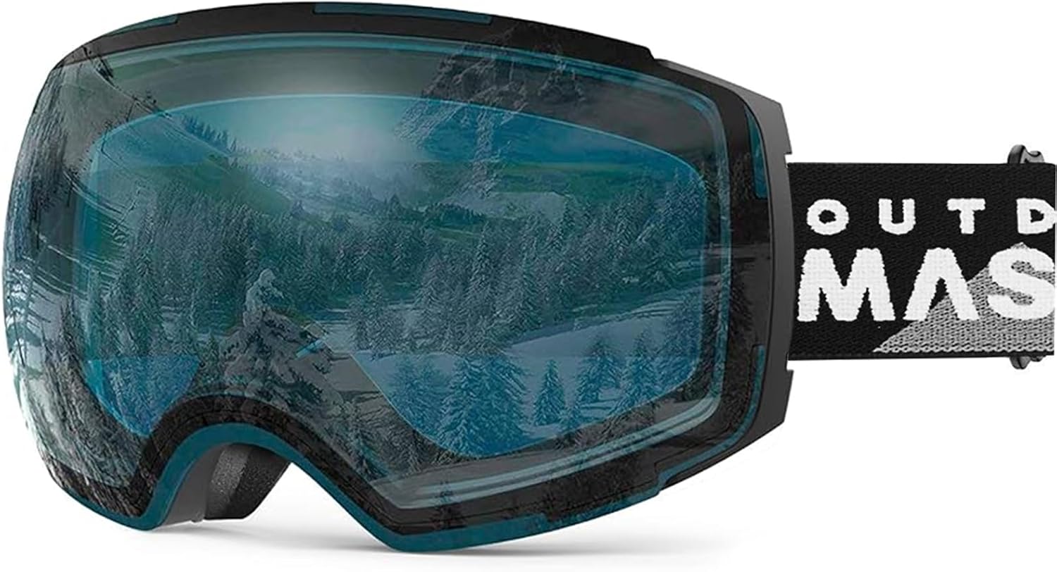 Amazon | [OutdoorMaster] スキーゴーグル 両層磁気レンズ