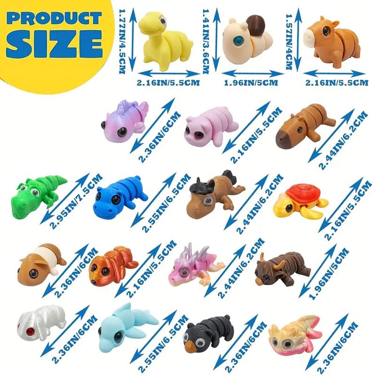 18 Pcs Easter Eggs with 3D Print Animal Prefilled Easter Eggs with Toys Inside Easter Egg Fillers for Kids Boys Girls Easter Basket Stuffers Party Favors Easter Egg Fillers - Image 4