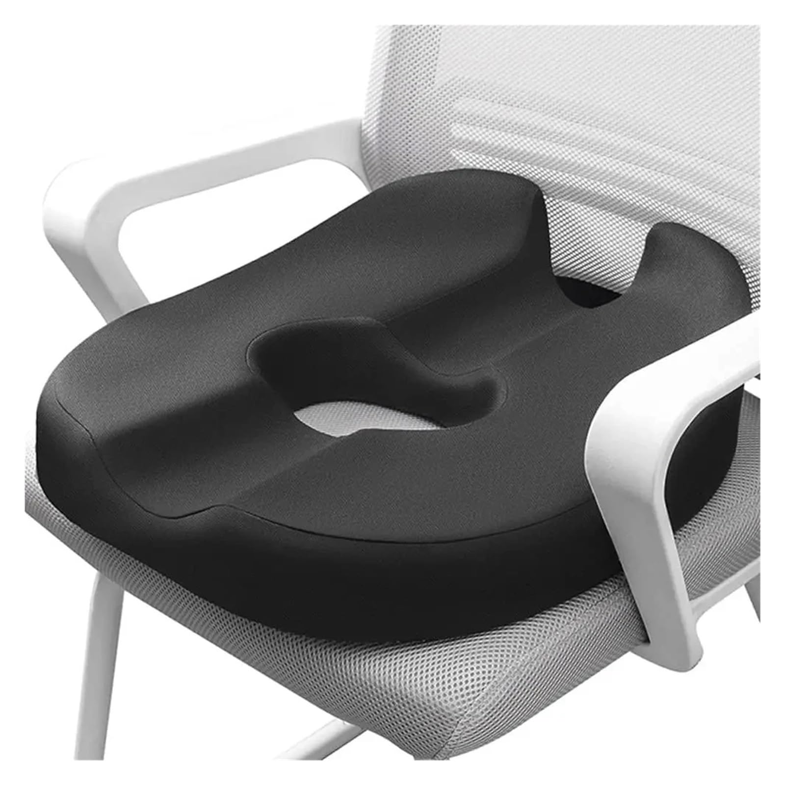 GYTTDERFL Office Chair Cushion Donut Pillow Coccyx Seat Cushion,for Prostate, Sciatica, Pelvic Floor, Office Chair Car, Back Pads(Black-1)
