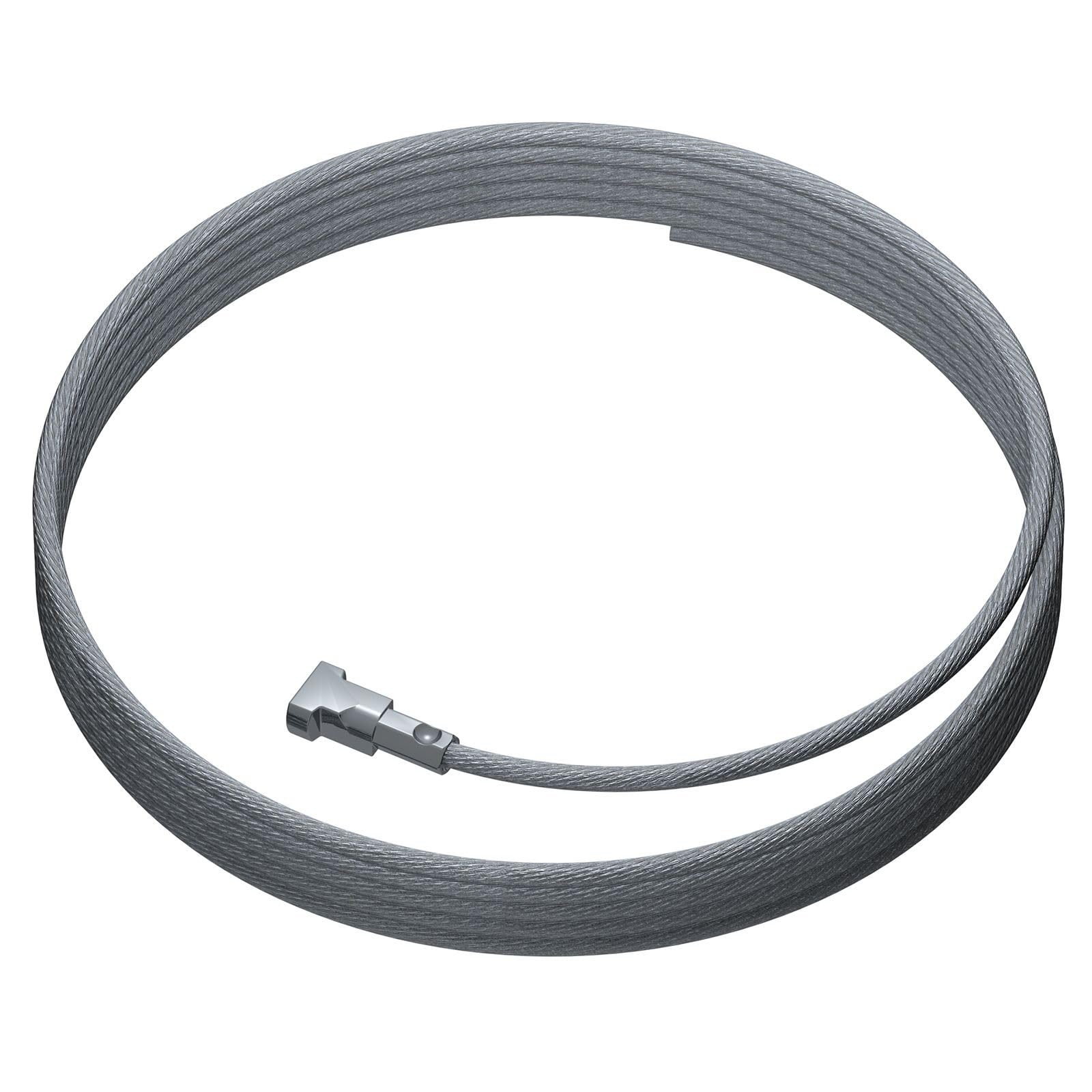 Arti Teq - Câble Acier 500 cm avec Embout Twister - Suspension Ultra-Sécurisée pour Cadres, Enseignes et Signalétique - Argent