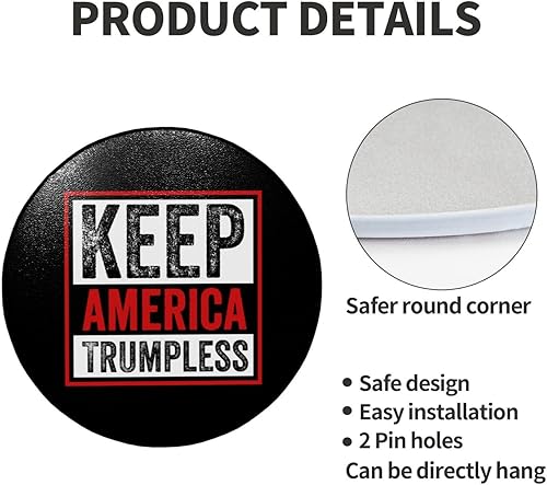 Miniatura 4 de Keep America Trumpless Metal Sign Decor Metal Tin Sign Wall Decor Signs For Home Street Gate Bars Restaurants Cafes Store Pubs Metal Novelty Sign