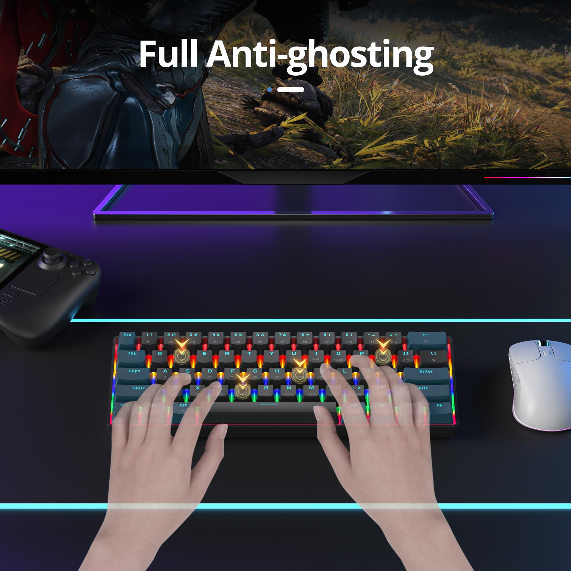 Ｂoo M Amazon.com: surmen 60% Mechanical Gaming Keyboard with Linear Red